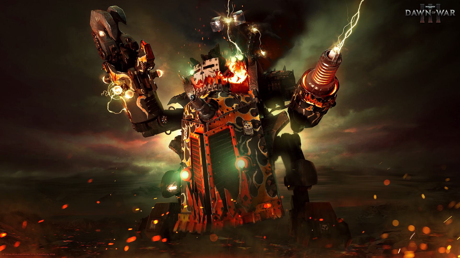 Gorkanaut Ork walker in Dawn of War 3